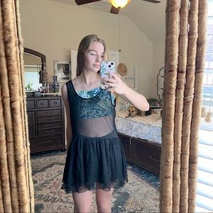 FREE PEOPLE INTIMATES SMALL BLACK SLIP DRESS SLIP